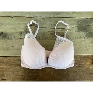 Victoria's Secret Light Pink 32DDD Incredible Lightly Lined Lace Half Pad Bra